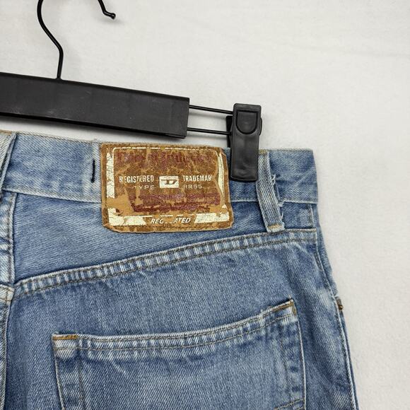 Diesel Jeans Men’s 31 Fits 30x30 Blue Kratt Straight Vintage Y2K Button Fly - Picture 10 of 16